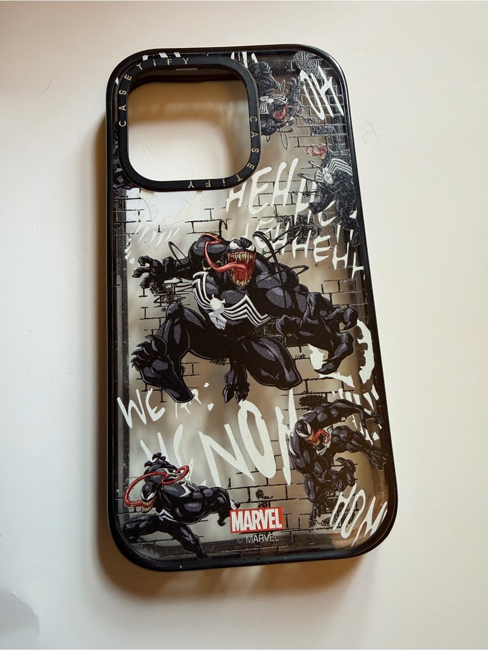 Marvel Venom Graphic Black and White iPhone Casetify Case iPhone 14 Pro